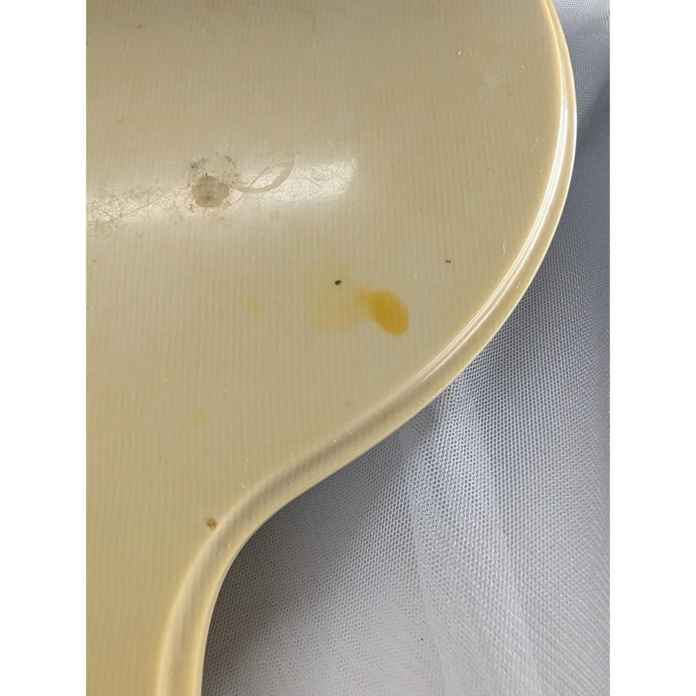 DuBarry Ivory Pyralin Hand Mirror, Antique Art Deco Celluloid Vanity Handheld